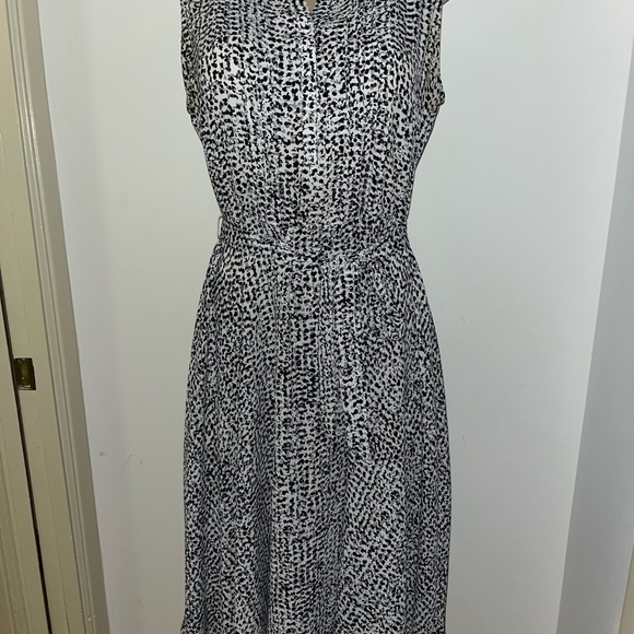 Nanette Lepore Black and White Halter Sheath Dress - Picture 1 of 5